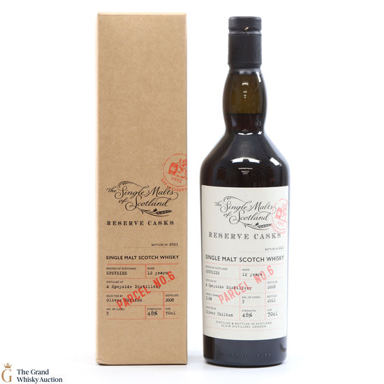 Speyside - 12 Year Old 2008 - Reserve Casks Parcel No. 6