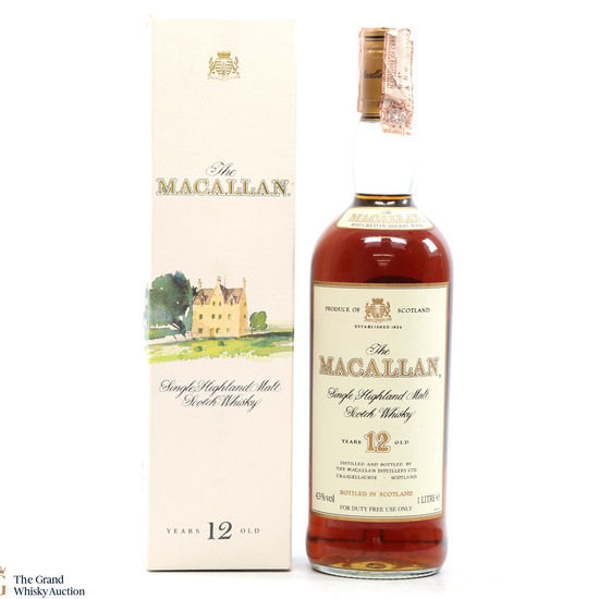 Macallan - 12 Year Old (1980s)  - 1L