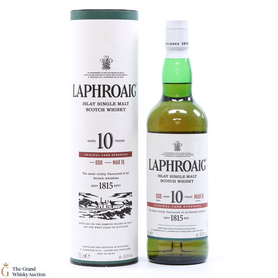 Laphroaig - 10 Year Old - Original Cask Strength Batch #008