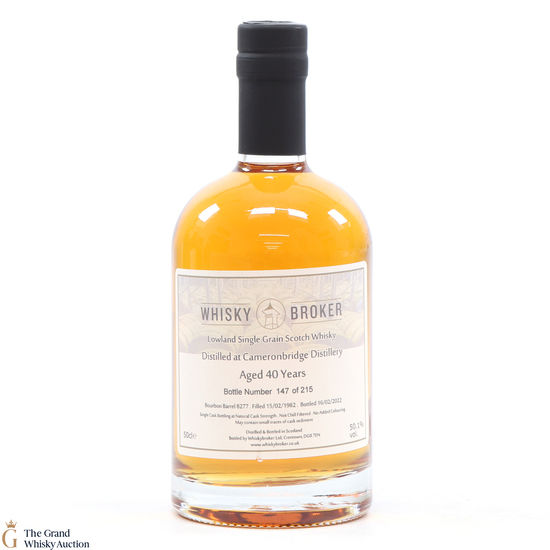 Cameronbridge - 40 Year Old 1982 #8277 - Whisky Broker (50cl)