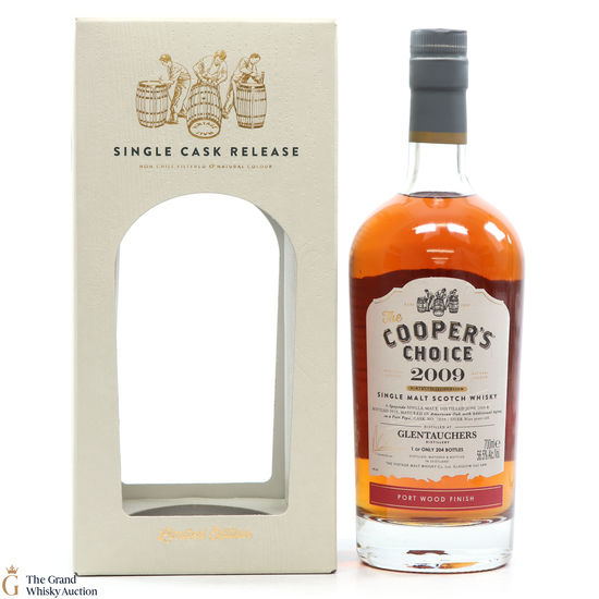 Glentauchers - 2009 #7839 Port Wood Finish - Cooper's Choice