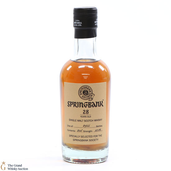 Springbank - 28 Year Old 2021 Society Release 20cl