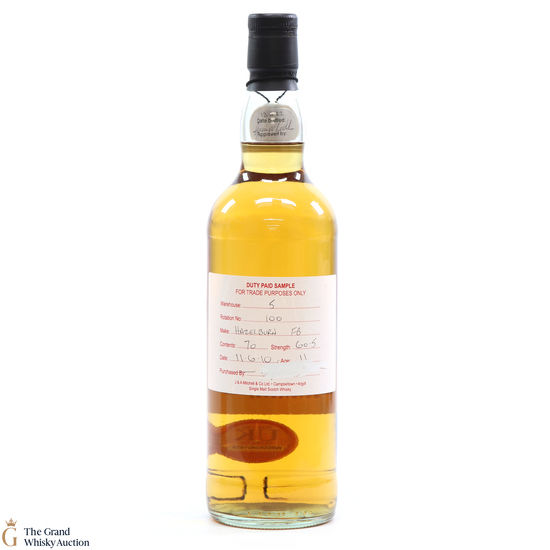 Hazelburn - 11 Year Old 2010 Duty Paid Sample #100 Fresh Bourbon