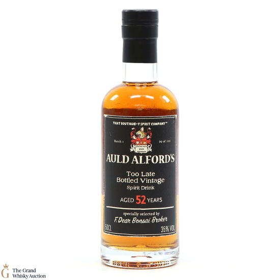 Auld Alford's - Spirit Drink 52 Year Old That Boutique-y Spirit Company Batch #1