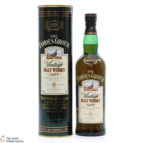 Famous Grouse - 12 Year Old - 1987 Vintage Matthew Gloag