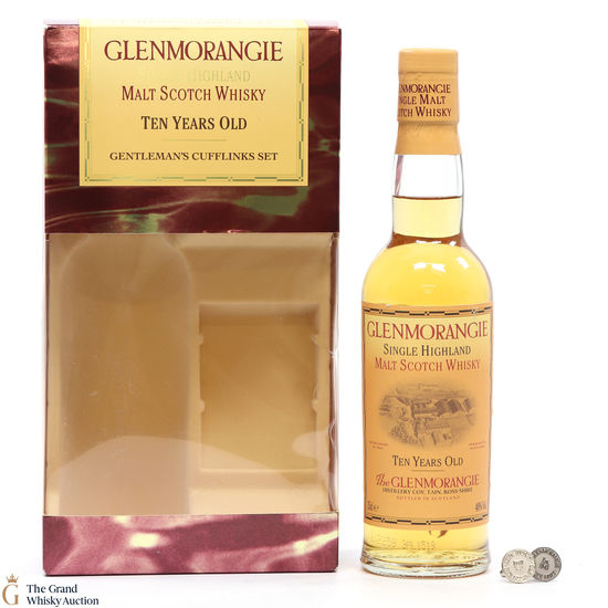 Glenmorangie - 10 Year Old - 35cl & Cufflinks