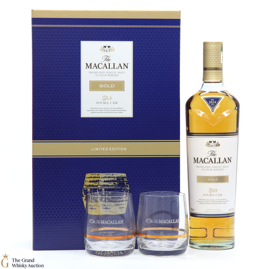 Macallan - Gold Double Cask (Limited Edition with 2 x Glasses)