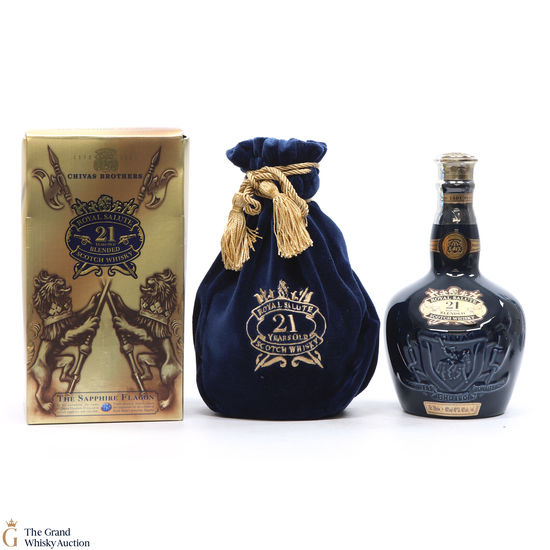 Chivas - Royal Salute - 21 Year Old - Sapphire Flagon