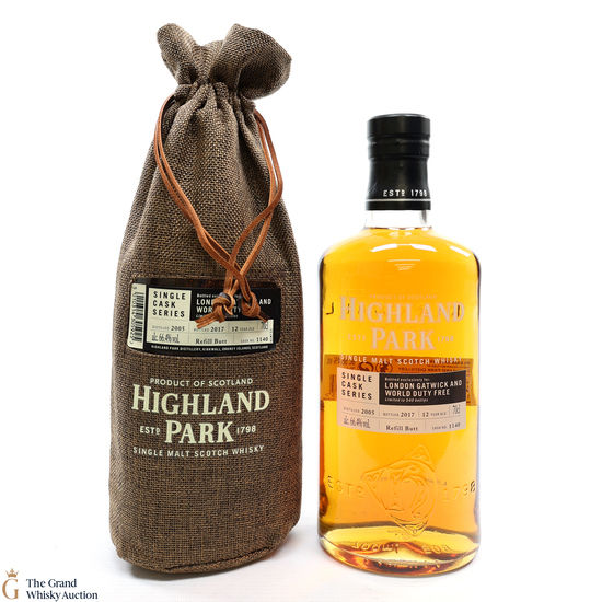 Highland Park - 12 Year Old - Single Cask Series - London Gatwick and World Duty Free