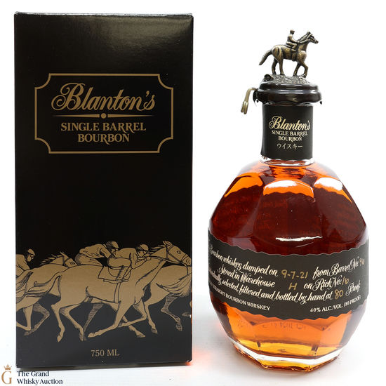 Blanton's - Single Barrel Black Label Dumped 2021 / Japanese Import 75cl