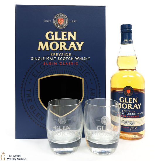 Glen Moray - Elgin Classic + Glasses