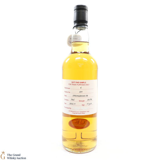 Springbank - 11 Year Old 2011 Fresh Barrel Duty Paid Sample