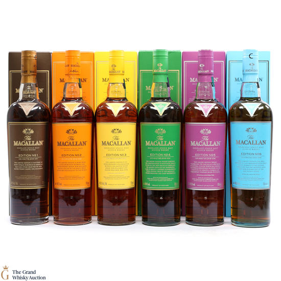 Macallan - Edition 1,2,3,4,5 & 6