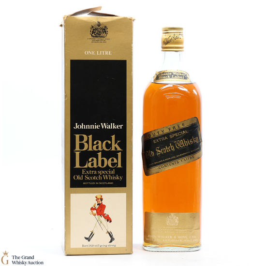 Johnnie Walker - 12 Year Old-  Black Label US Import 4/5 Quart