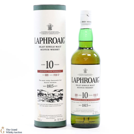 Laphroaig - 10 Year Old - Original Cask Strength Batch #009