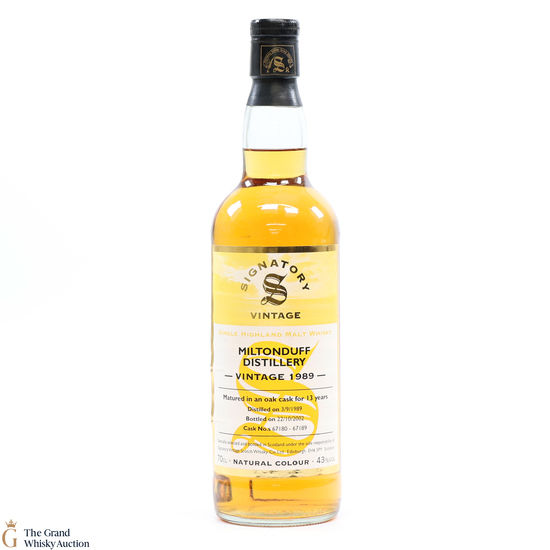 Miltonduff - 13 Year Old - Vintage 1989 - Signatory 