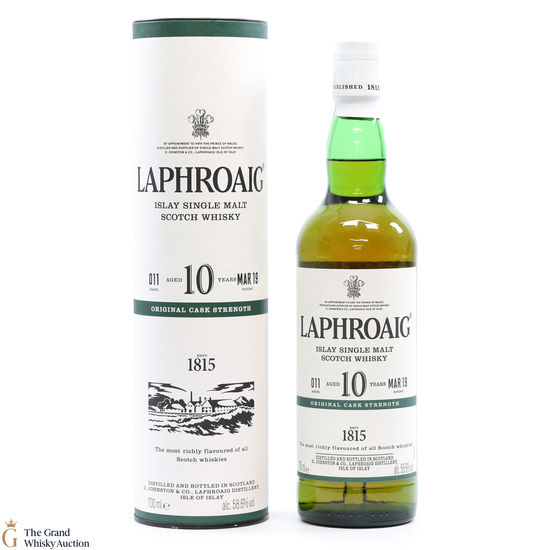 Laphroaig - 10 Year Old - Original Cask Strength Batch #011