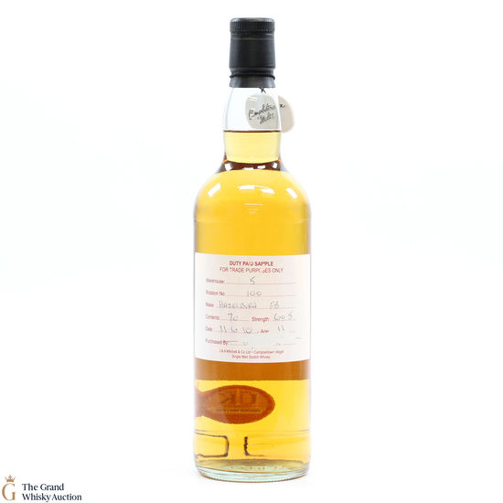 Hazelburn - 11 Year Old 2010 Duty Paid Sample #100 Fresh Bourbon