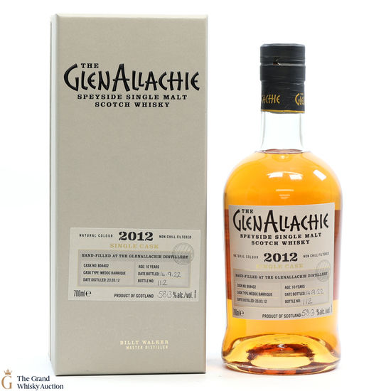 GlenAllachie - 10 Year Old (2012) - Single Medoc Barrique #804402 - Hand-Fill