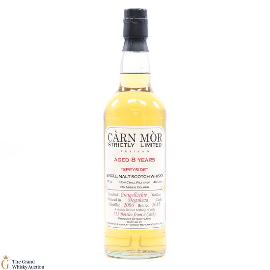 Craigellachie - 8 Year Old 2006 - Carn Mor - Strictly Limited