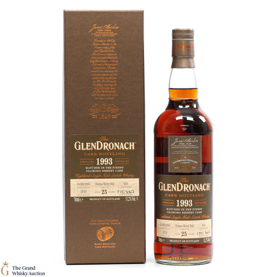 GlenDronach - 25 Year Old - 1993 Single Cask Oloroso #416