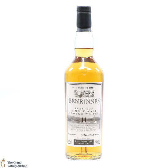 Benrinnes - 11 Year Old - The Manager's Dram 2020