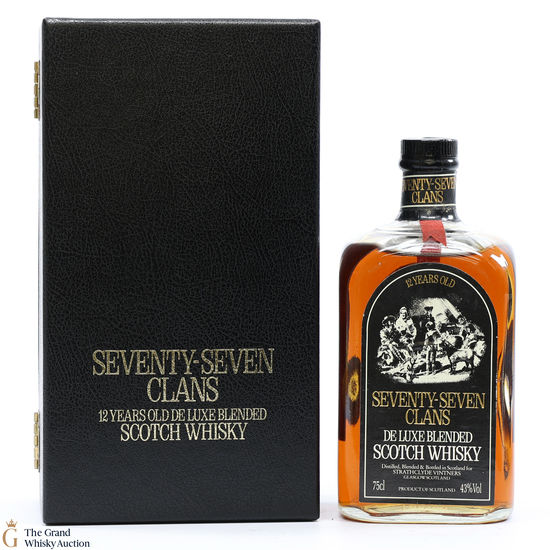 Seventy Seven Clans - 12 Year Old Scotch Whisky 1980s 75cl