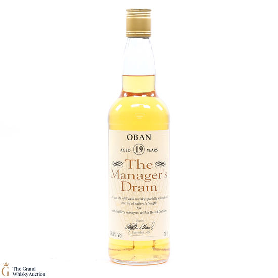 Oban - 19 Year Old - 1995 Managers Dram
