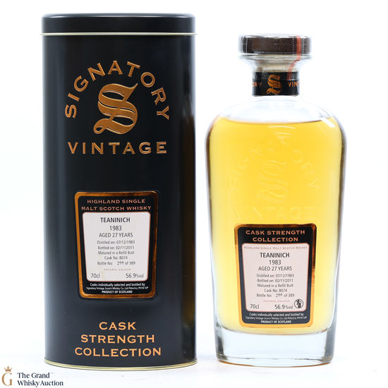Teaninich - 27 Year Old 1983 - Signatory - Cask Strength