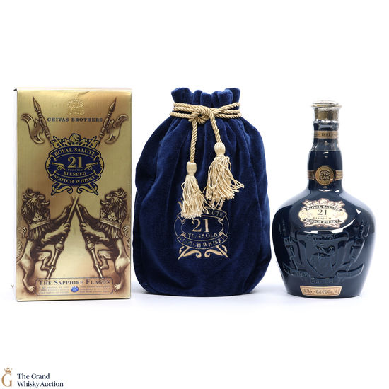 Chivas - Royal Salute - 21 Year Old - Sapphire Flagon