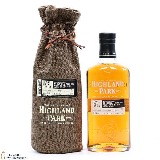 Highland Park - 12 Year Old - Single Cask Series - London Gatwick and World Duty Free