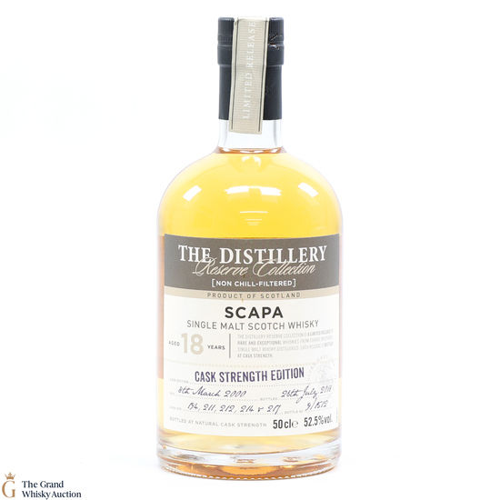 Scapa - 18 Year Old Cask Strength 2000 - #194, 211, 212, 214 & 217 Distillery Reserve (50cl)