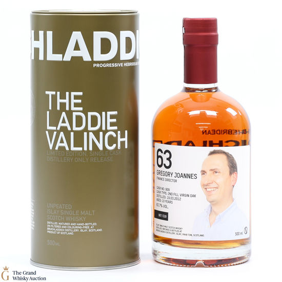 Bruichladdich - 10 Year Old 2012 Gregory Joannes Valinch #63 50cl