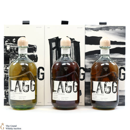 Lagg - Heavily Peated - Inaugural Release Batch 1,2 & 3 (3 x 70cl)