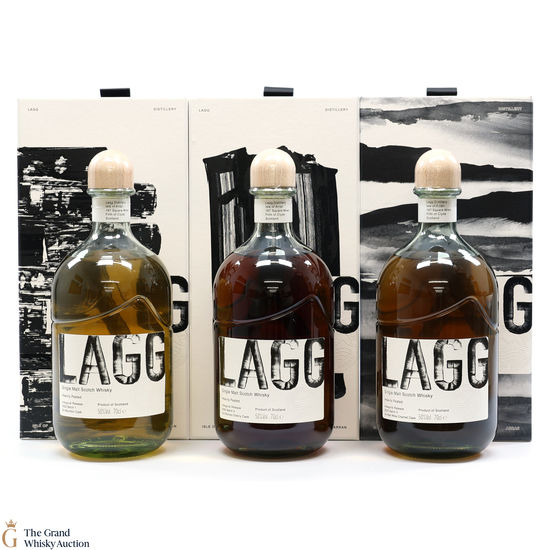 Lagg - Heavily Peated - Inaugural Release Batch 1,2 & 3 (3 x 70cl)