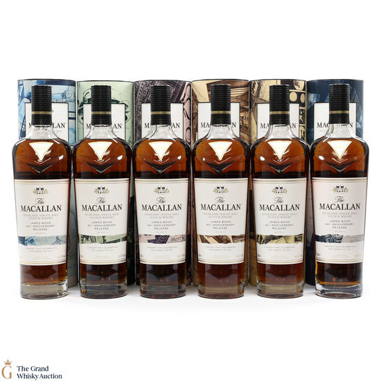 Macallan - James Bond 60th Anniversary - Decade I - VI (6 x 70cl)