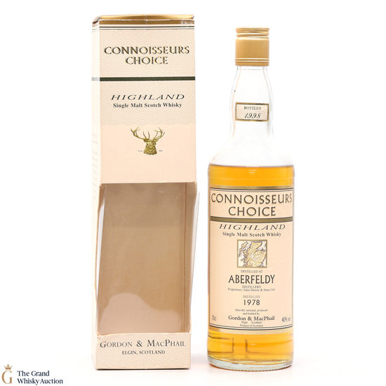 Aberfeldy - 1978 Gordon and MacPhail 1998 - Connoisseurs Choice