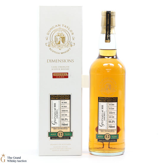 Glenallachie - 12 Year Old 2008 Sherry Cask - Dimensions Duncan Taylor