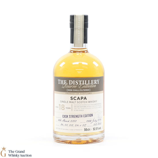 Scapa - 18 Year Old 2000 - Cask Strength 2018 - Distillery Reserve Collection (50cl)