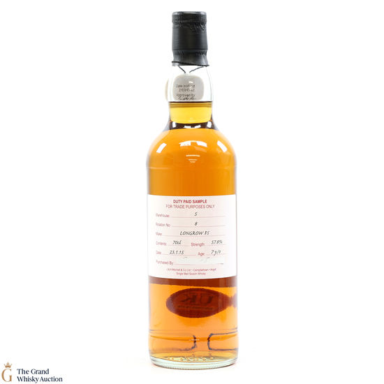 Longrow - 7 Year Old Fresh Sherry 2015 Duty Paid Sample 
