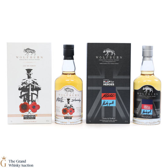 Wolfburn - 100 Years of the Poppy 2021 & Help For Heroes 2019 (2 x 70cl)
