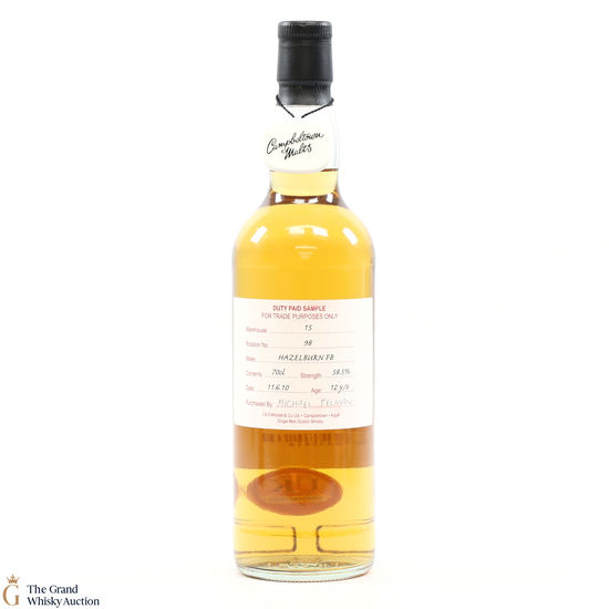 Hazelburn - 12 Year Old - Hand Fill 2010 58.5%