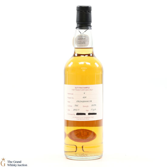 Springbank - 11 Year Old 2011 Fresh Barrel Duty Paid Sample