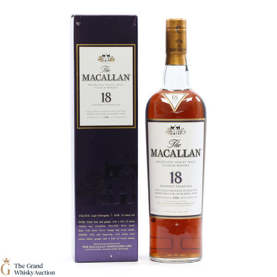 Macallan - 18 Year Old - Sherry Oak (1996) 75cl