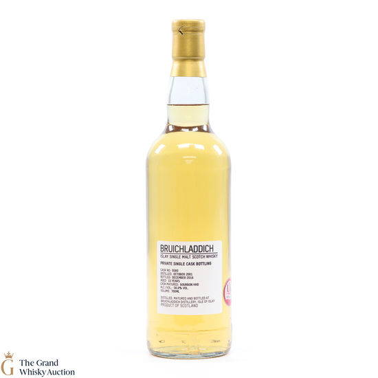 Bruichladdich - 15 Year Old 2001 - Private Single Cask #560