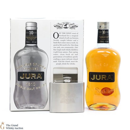 Jura - 10 Year Old + Hip Flask
