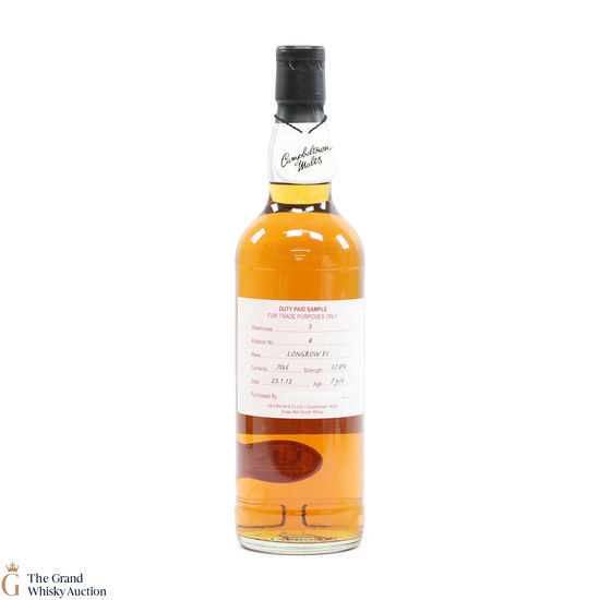 Longrow - 7 Year Old Fresh Sherry 2015 Duty Paid Sample 