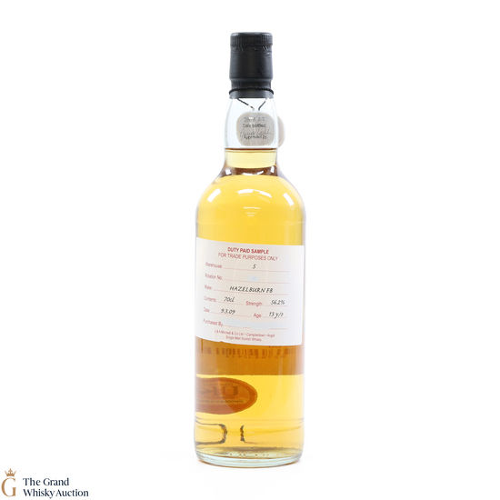 Hazelburn - 13 Year Old 2009 Duty Paid Sample