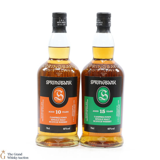 Springbank - 10 & 15 Year Old (2 x 70cl)