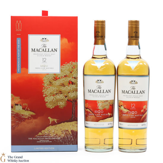 Macallan - 12 Year Old - Triple Cask - Year of the Dog (2 x 70cl) 